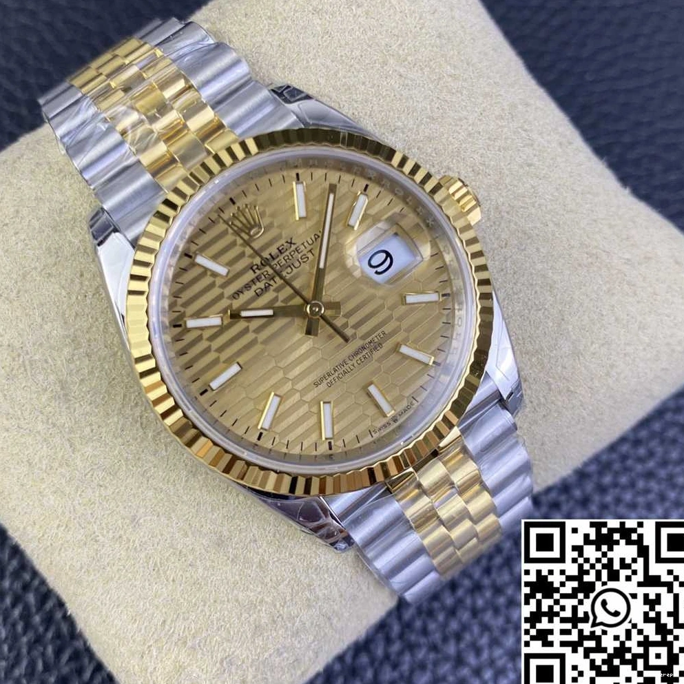 Tone Hourmarker Yellow Motif Rolex VS Two Diamond 36MM M126233 Dial Factory Datejust 0214